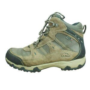LL Bean Model 4 Brown Suede Waterproof Insulated Trail Hiking Boots Size 9 Wide